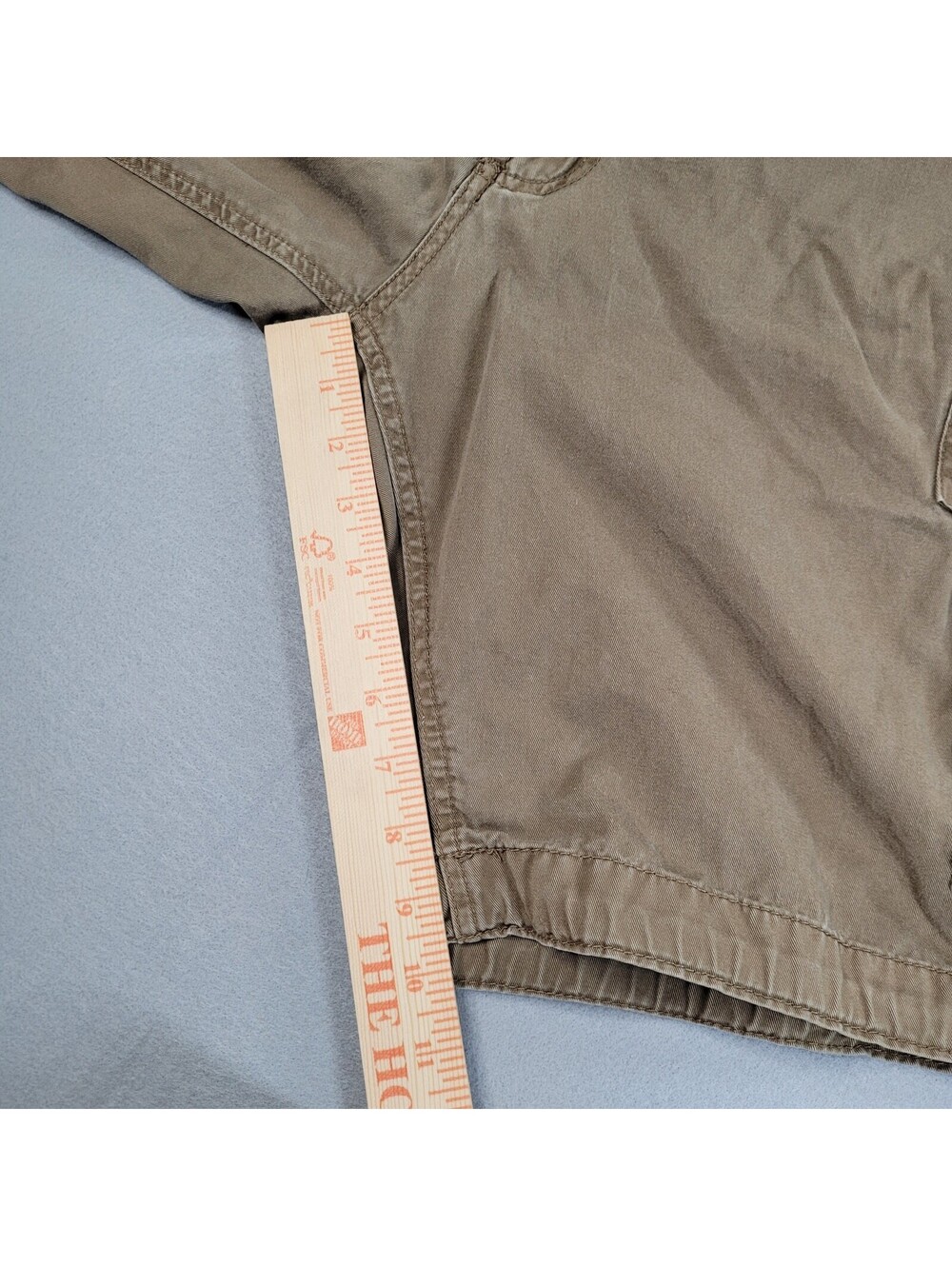 MATCHSTICK Cargo Shorts Men 42 Khaki Twill Drawstring Waist Utility Pockets - Picture 6 of 9
